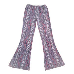 Abercrombie & Fitch Paisley Boho Flare Pants – Women’s Size S, Vintage Style